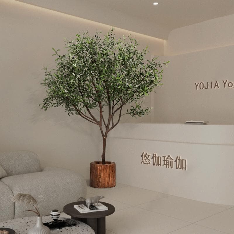 Artificial Olive Tree Large High-End Simulation Plant for Clothing Store Decoration Premium Faux Greenery Floor Potted Plant