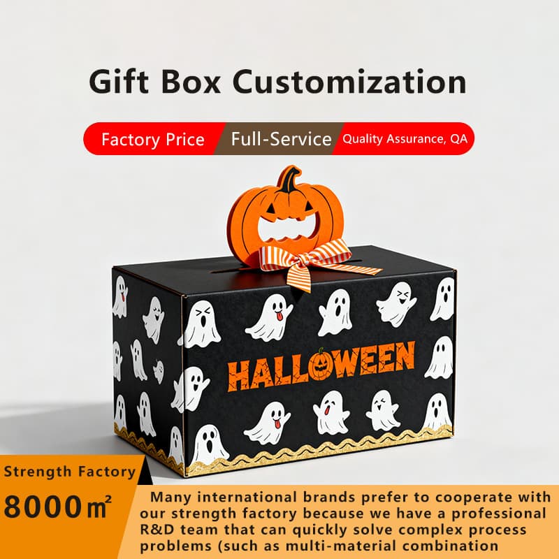 Custom Horror Style Halloween Gift Boxes for Christmas