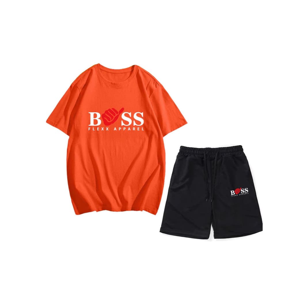 2025 Bestseller Loose Summer Casual Men's Round Neck Short Sleeve Fashion Cotton T-Shirt and Shorts Set