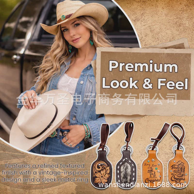 Universal leather magnetic clip car interior hanging buckle outdoor travel visor cowboy hat portable anti-lost clip 630