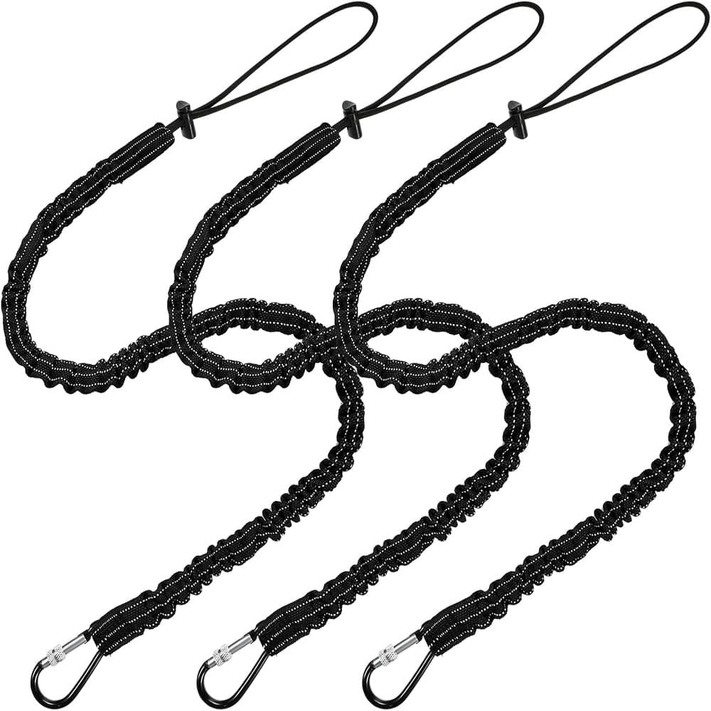 Manufacturer wholesale high-altitude work safety ropes, fall prevention tool ropes, outdoor tool belts with elastic lanyards.