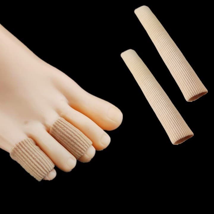 Source Factory 15cm Fiber Trimmable Protective Silicone Overlapping Toe Sleeves, Toe Separator Sleeves, Trimmable Fiber