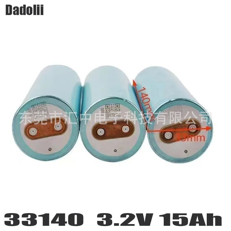 Cross-border Exclusive LiFePO4 Cylindrical Battery 33140 3.2V 15AH Perfect Replacement for 32700 32650