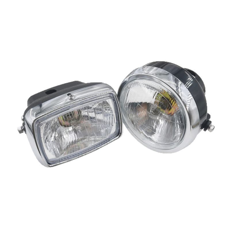 Motorcycle Jialing JH70 square round headlight assembly headlight modified headlight JH70 front lighting