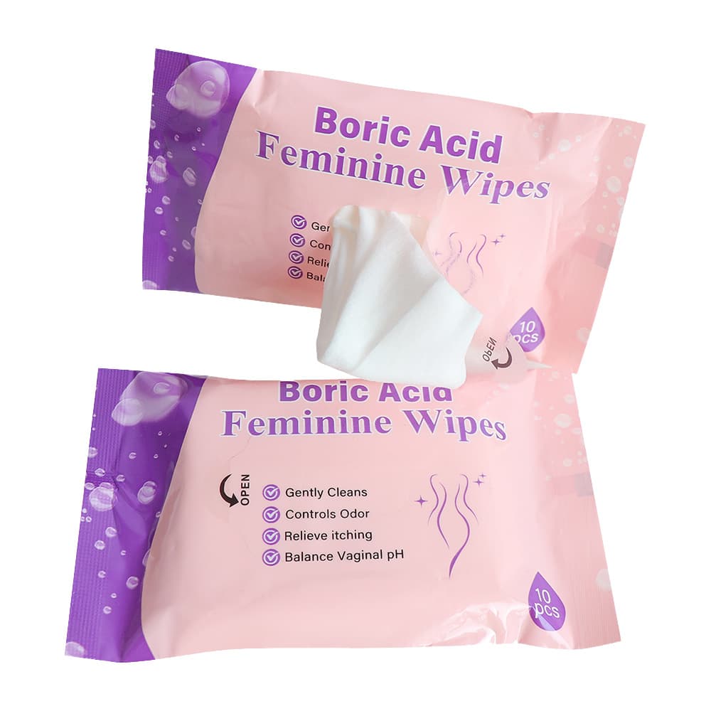 Boric Acid Feminine Wipes Yoni Wipes 10pcs/Bag