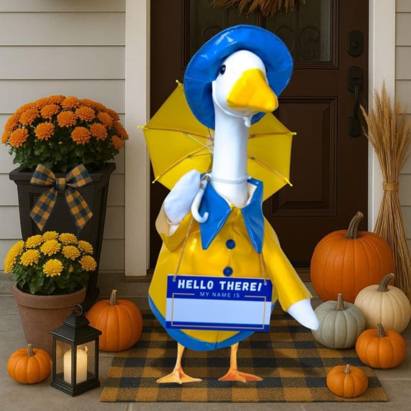 Amazon Cross-border Raincoat Goose Costume Porch Goose Yard Goose Outfit Holiday Set Factory Pet