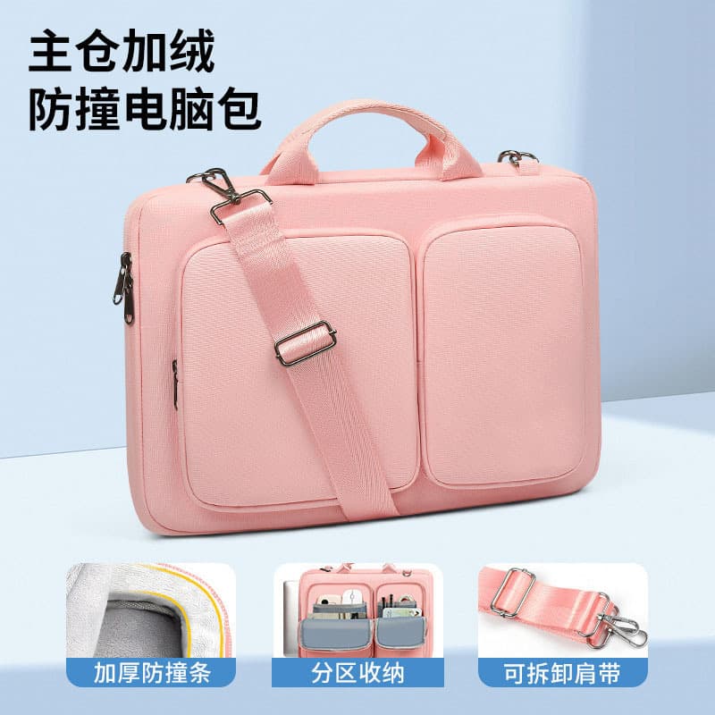 New minimalist crossbody/shoulder bag with shockproof inner sleeve, laptop/computer bag, unisex briefcase