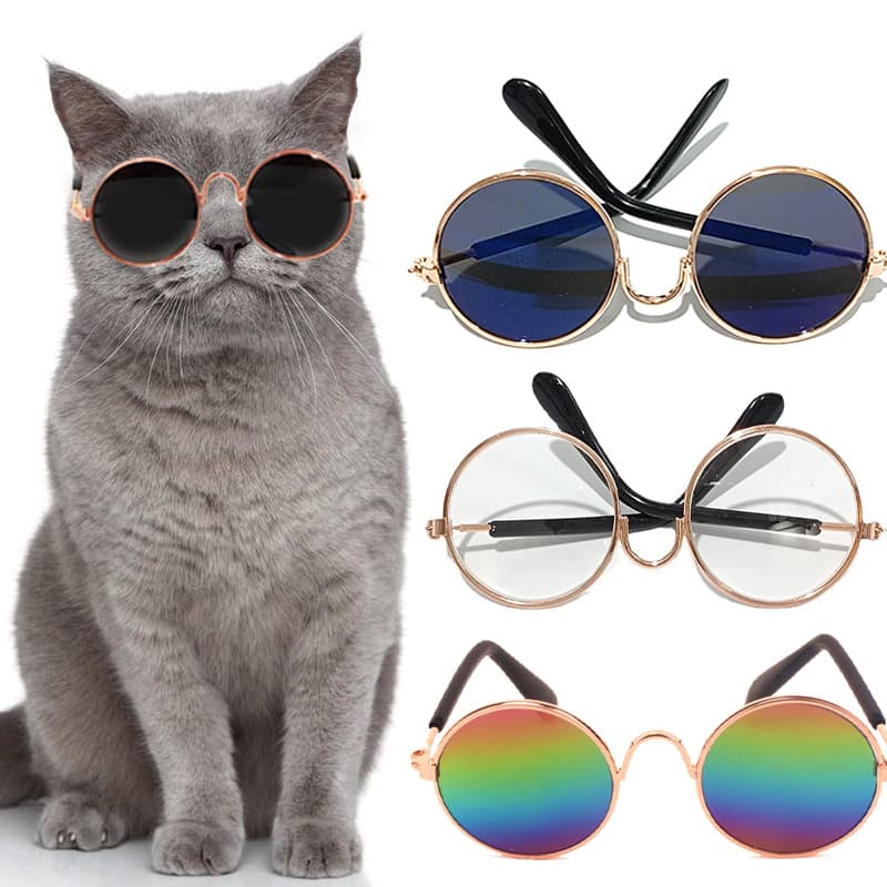 Creative Pet Glasses Small Sunglasses for Dogs and Cats Photo Prop Funny Eyewear Factory Wholesale