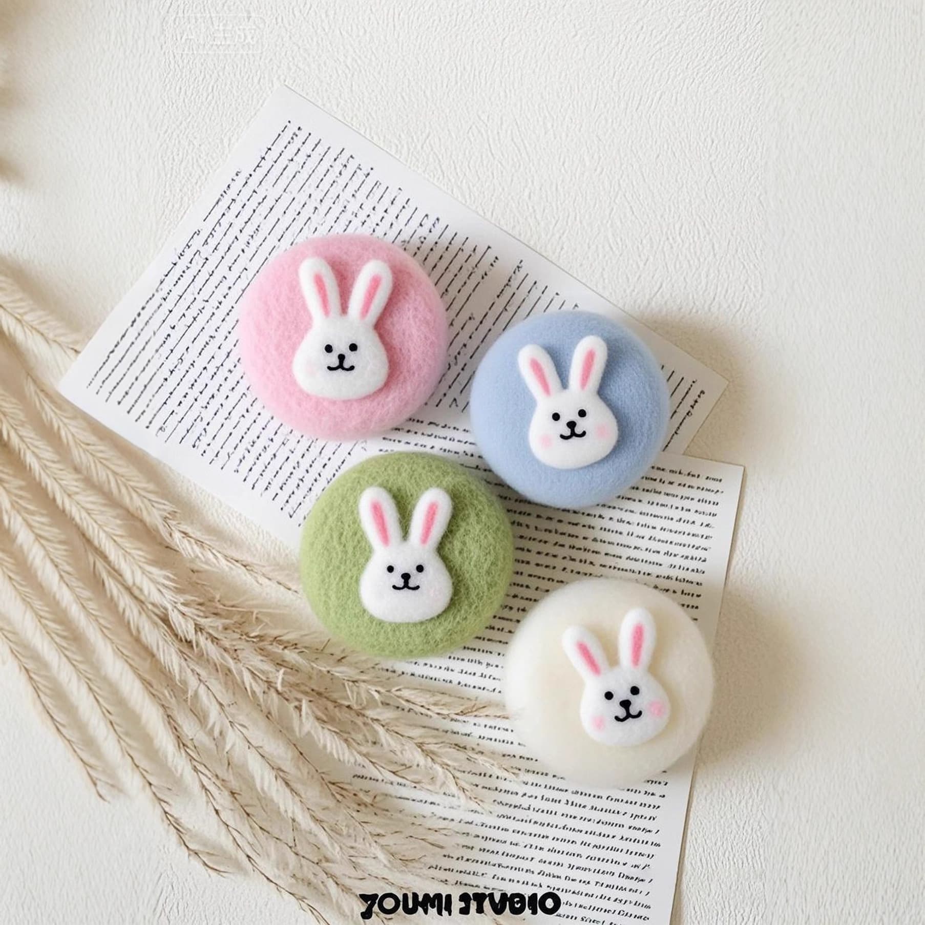 Christmas gift Rogue Rabbit wool felt soap Nepali wool felt cold process natural additive-free handmade soap