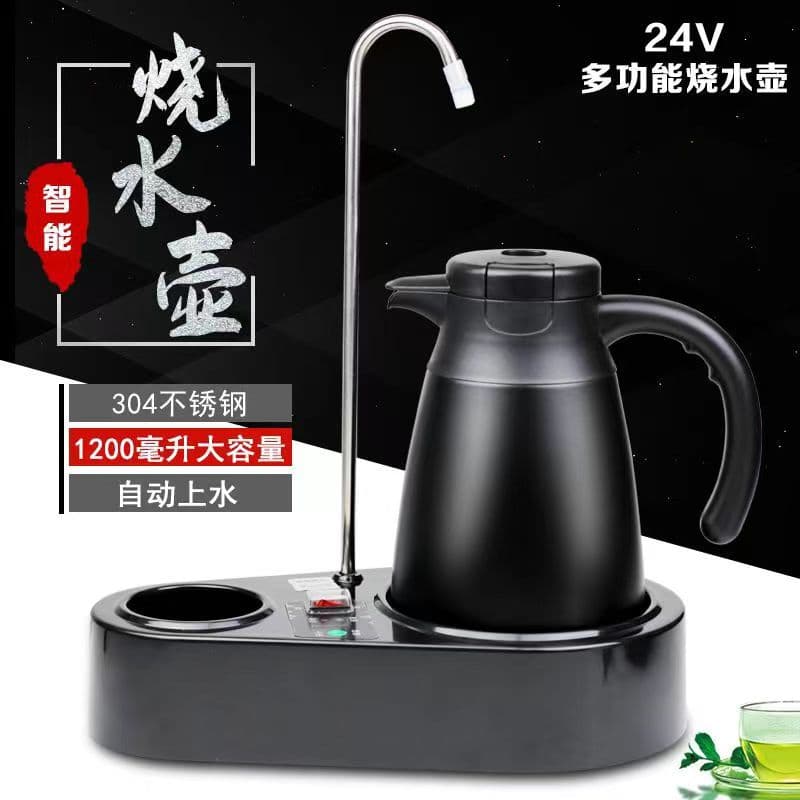 Multifunctional Car Kettle 24V Auto Water Intake Tea Bar Stainless Steel Electric Heating Kettle Large Capacity