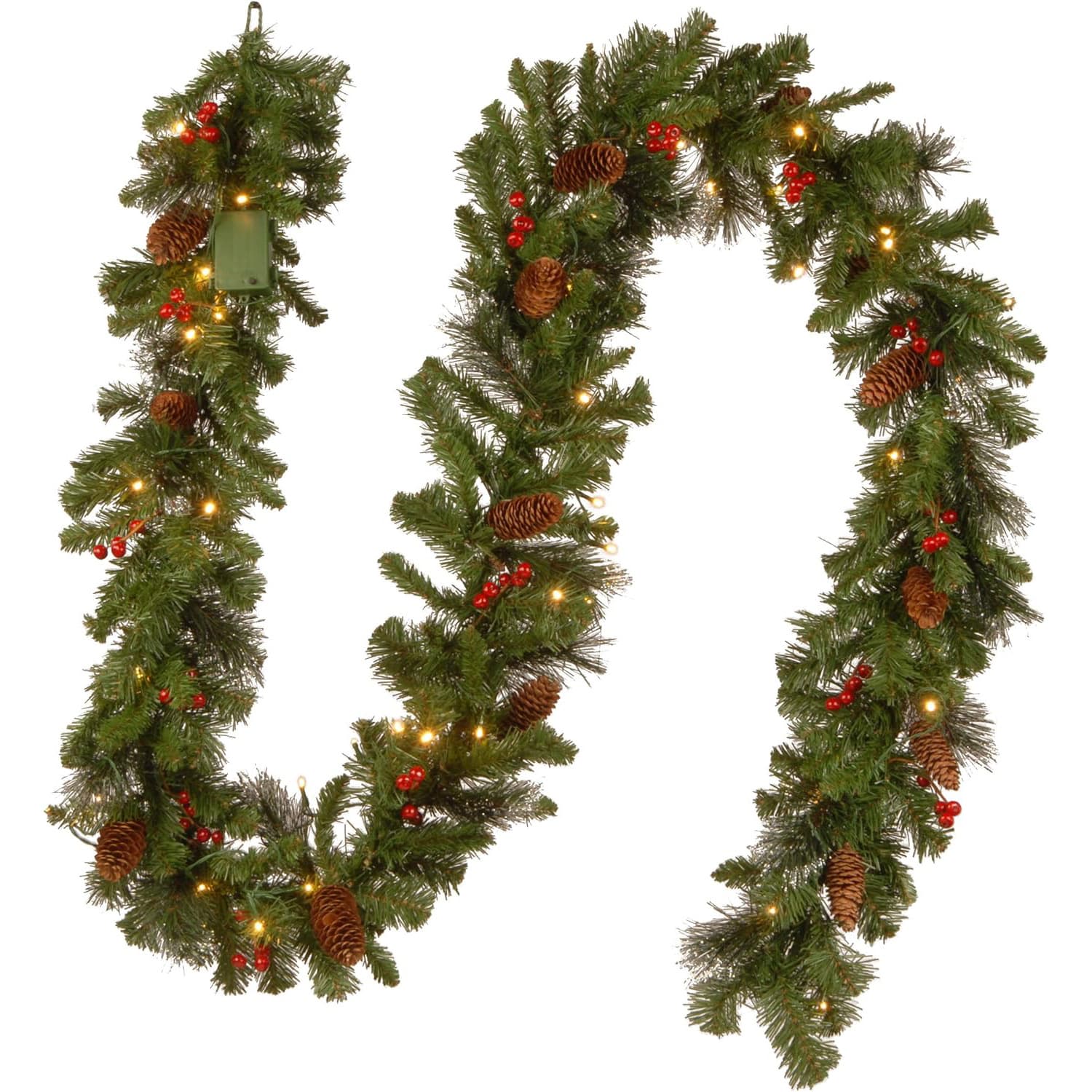 Cross-border 2.7-meter classic pine needle rattan Christmas decoration Christmas rattan pine cone decoration holiday supplies pie