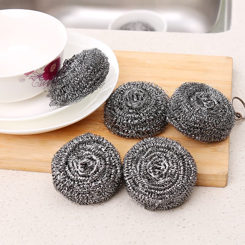 Stainless Steel Scouring Pads for Dishwashing, Kitchen Cleaning Supplies, Pot Scrubbing and Stain Removal