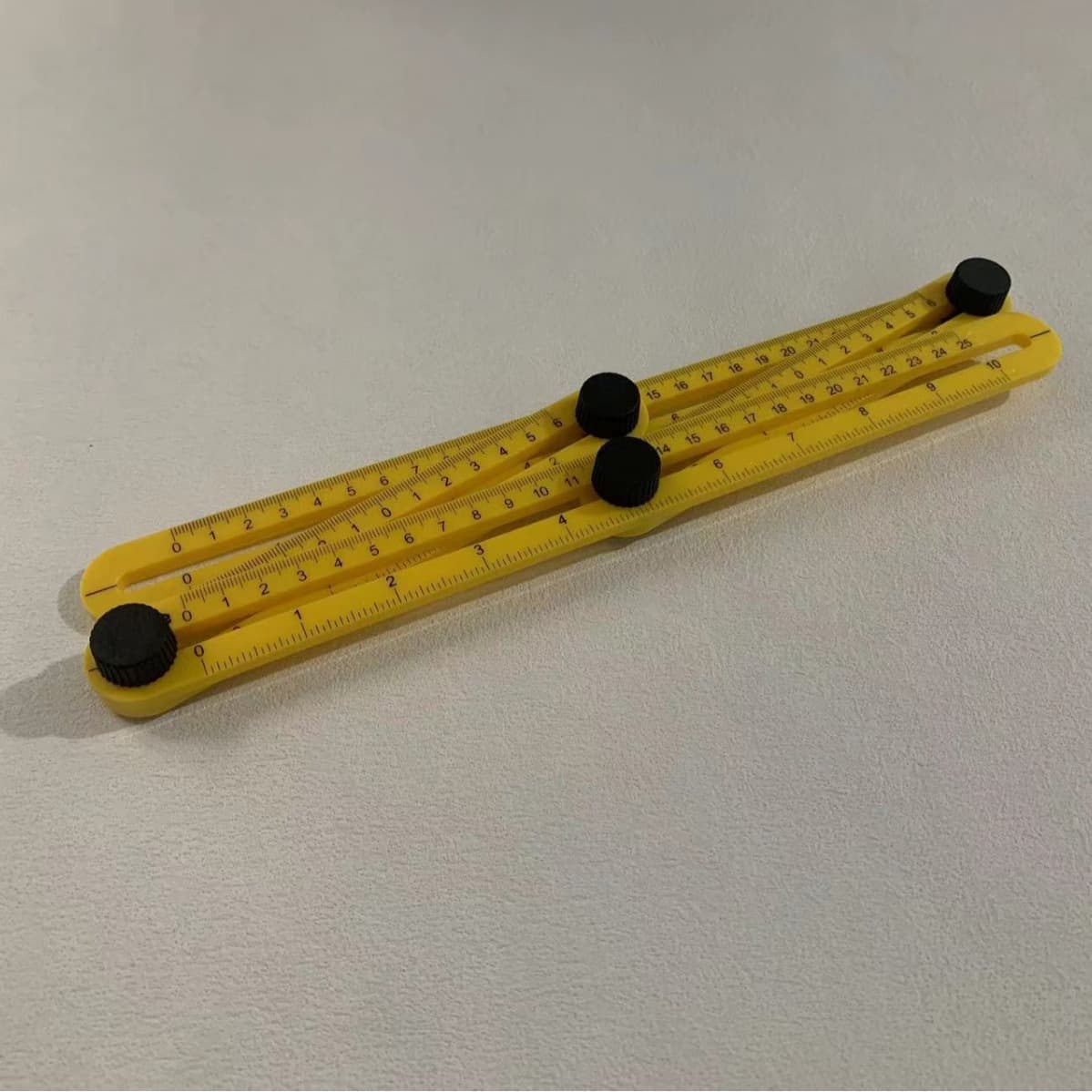 Multifunctional measuring activity 4-fold ruler multi-angle ruler 4-fold ruler folding ruler 6-fold opening positioning ruler