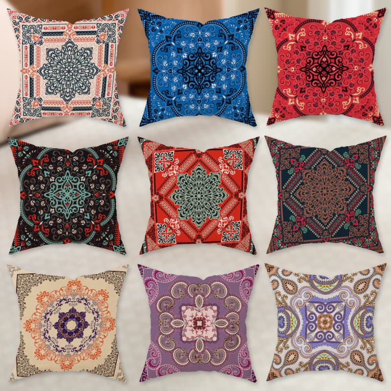 Cross-border Palace Style Luxury Exotic Decorative Pillow Cover for Office, Rest, Bedroom, Bedside, Living Room, Sofa Cushion Cover