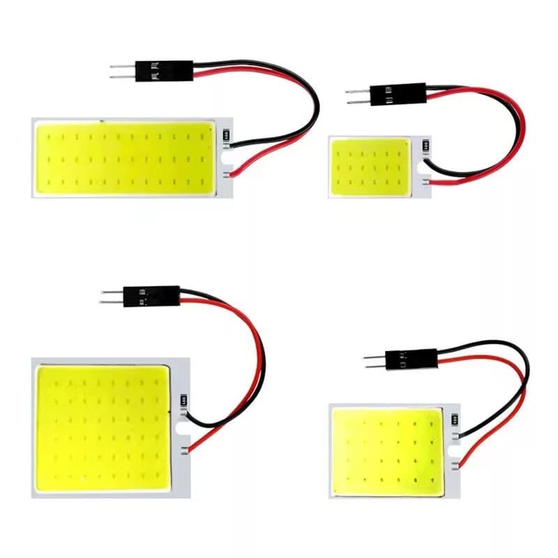 Automotive Reading Light LED Dome Light Cabin Light COB 18 24 36 48SMD T10 SJ Universal Flat Panel Light