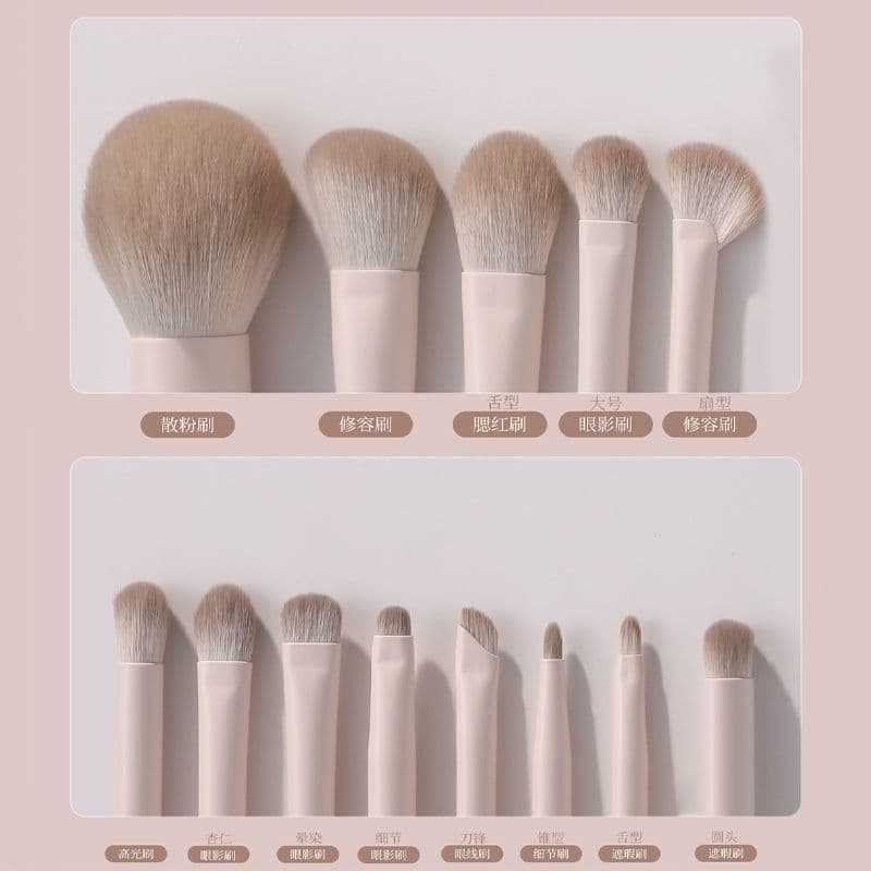 Tao Yao Makeup Brush Set: Eyeshadow, Blush, Contour, Blending, Nose Shadow, Concealer Brushes - Complete Set for Beginners