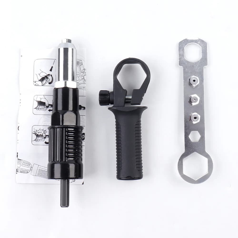 Aluminum alloy electric rivet gun blind rivet gun head riveting tool conversion adapter rivet gun drill adapter