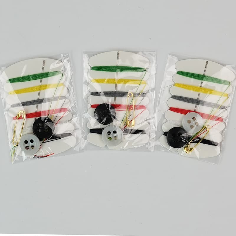 Home Portable Mini Color Thread Sewing Kit DIY Mending Set Hotel Disposable Sewing Kit D11