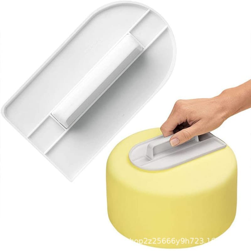 Cake Smoother Scraper Fondant Icing Spatula Baking Decorating Tool Plastic Pressing Board Cake Decorating Tool Flattener
