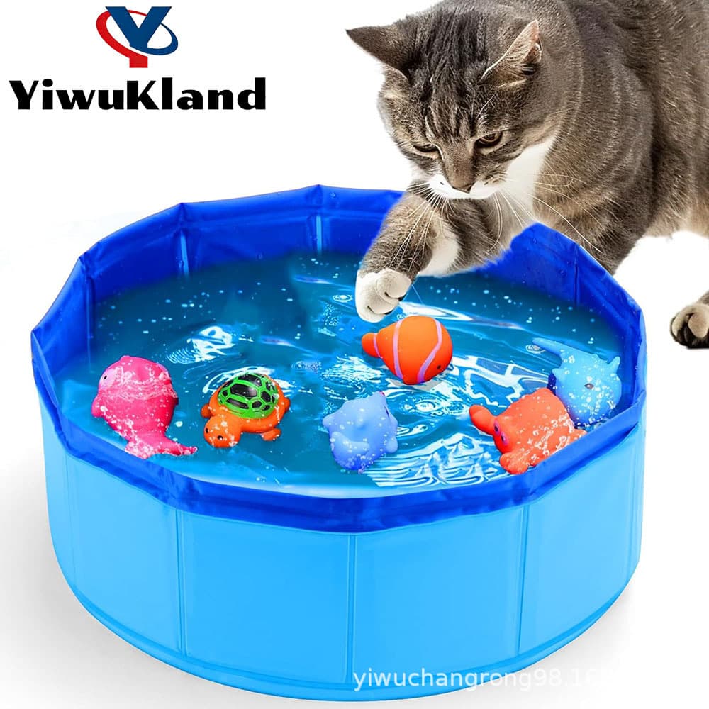 Pet Folding Swimming Pool, Dog Bathing Basin, Foldable Cat Bathing Pool, Golden Retriever Large Dog Swimming Pool, Wholesale