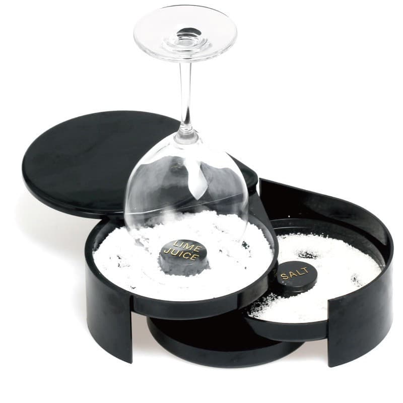 Salt Rim Tray Bartender Professional Three-Layer Salt Rim Tray Sugar Rim Tray Dipping Tray Margarita Cocktail Tray
