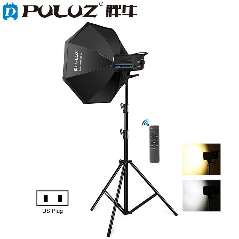 PULUZ 220V 120W camera always-on light set studio always-on light set with 2.8m tripod