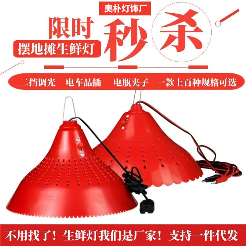 LED Low Voltage 12V Fresh Light, 48V Battery-Powered Fruit Light, Pork Lighting, Braised Meat and Prepared Food Light, 60V Stall Light for Street Vending