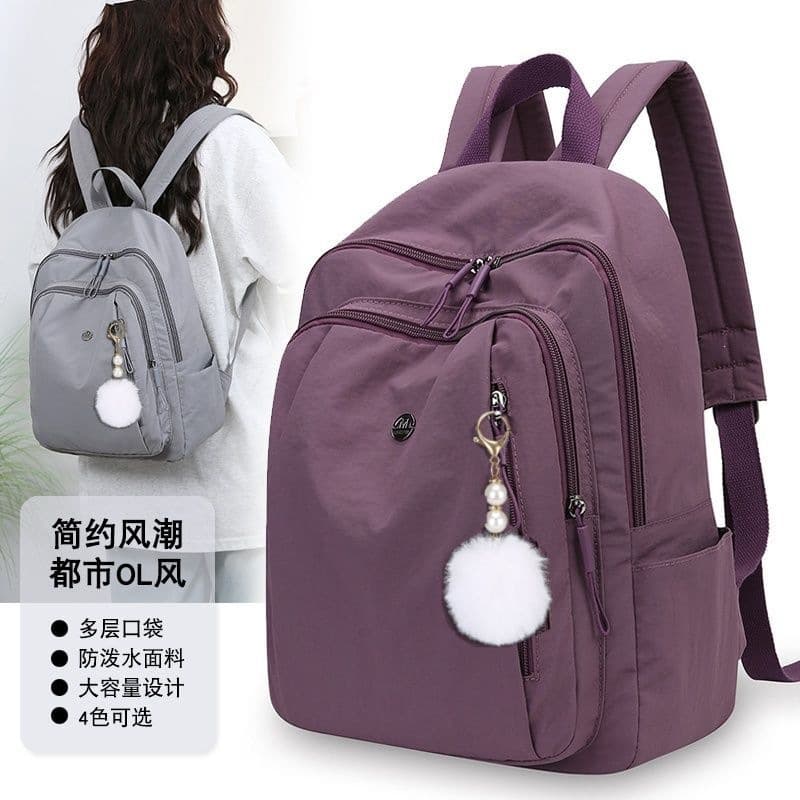 New travel style casual versatile backpack, simple, lightweight, commuting, stylish office bag, student backpack