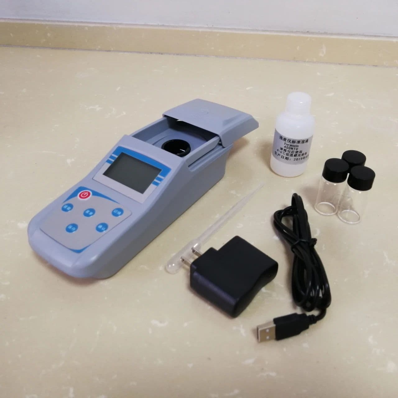Portable Turbidity Meter for Swimming Pools and Ponds, ZD-2A Digital Display Turbidity Meter, Multi-range, One-year Warranty