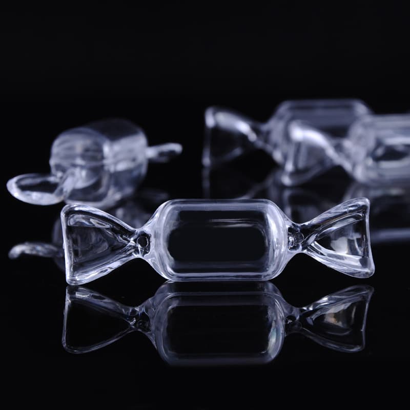 Creative Mini Candy Packaging Box Nail Art Glitter Jewelry Storage Box Crystal Clay Transparent Dustproof Plastic
