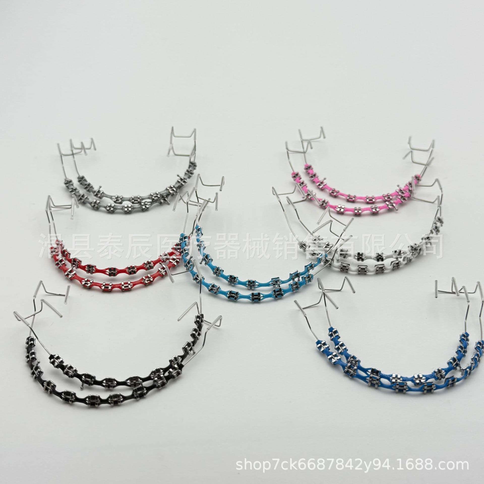 Dental Oral Brace Decoration Long Style Full Color Range Colorful Fashion Braces Factory Direct