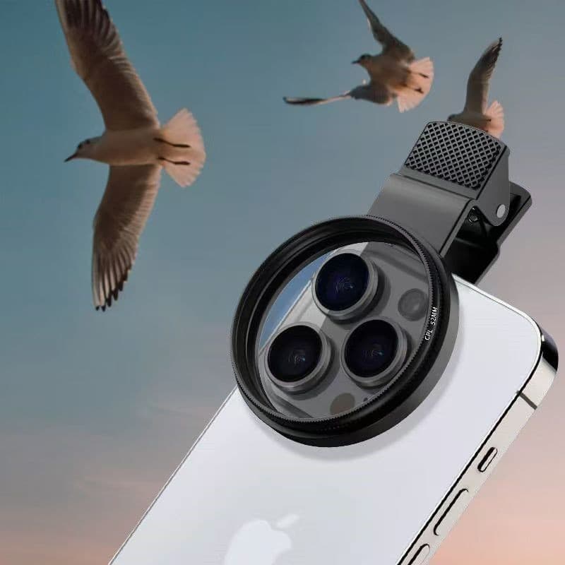 New 67mm CPL Polarizing Filter, Adjustable Phone Polarizing Lens 52mm for Landscape Anti-Glare Light Reduction Filter