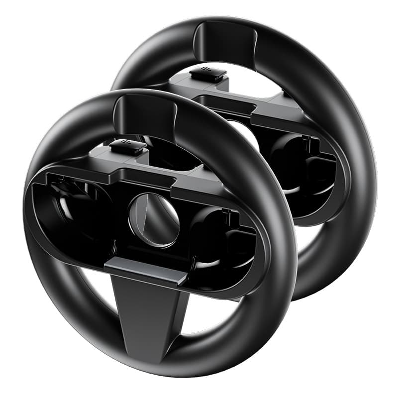 Compatible with Switch2 Left and Right Controller Steering Wheel Accessories, Mario Kart Game Set of 2