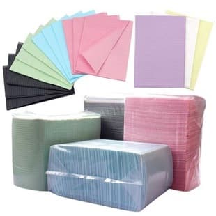 Disposable Dental Bib Waterproof and Stain-Resistant for Dental Clinics, Nail Salons, Tattoo Shops, and Table Covers