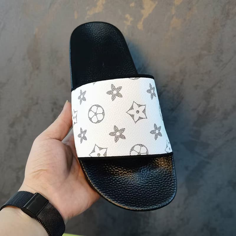 2025 Southeast Asia Cross-border European and American Summer Slippers Men Women Old Flower Drop Shipping One-Character Outdoor Sandals