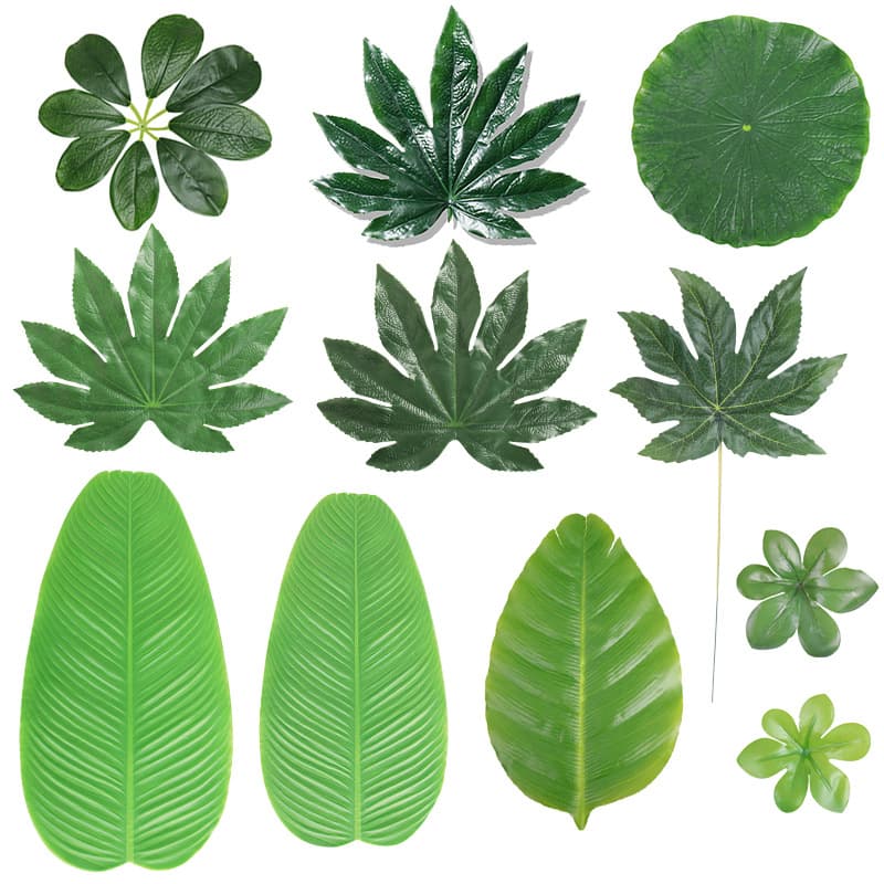 Cross-border Artificial Banana Leaves, Outdoor Fish Pond Landscape Lotus Leaf Party Table Decoration Banana Leaves Fatsia Japonica Leaves