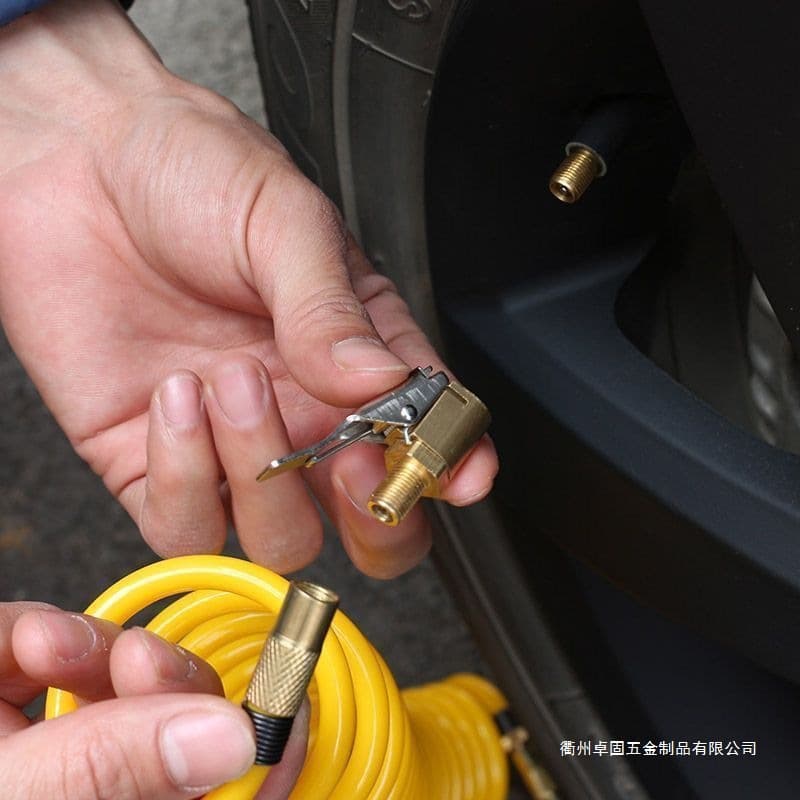 Quick adapter with car air pump American thread valve adapter car tire air pump accessories