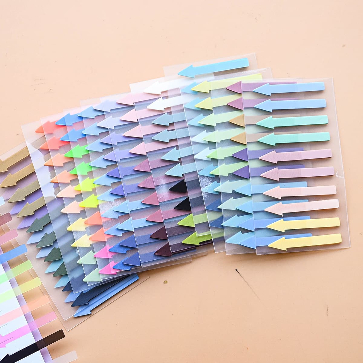 PET Classification Sticky Notes Semi-Transparent Writeable Fluorescent Color Combo n-Tabs Office Index Tabs