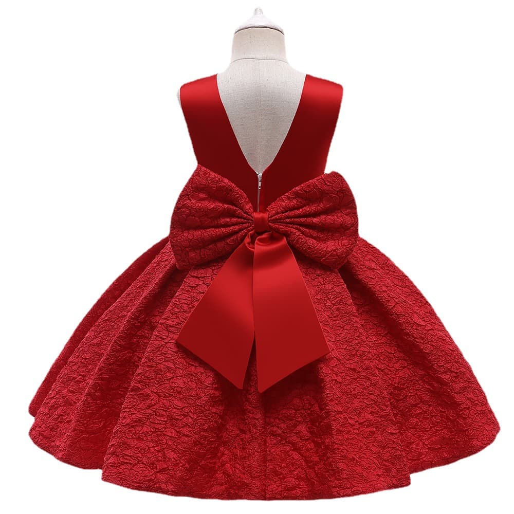 Amazon Girls Dress 2026 New Floral Dress Princess Gown Piano Host Performance Dresses