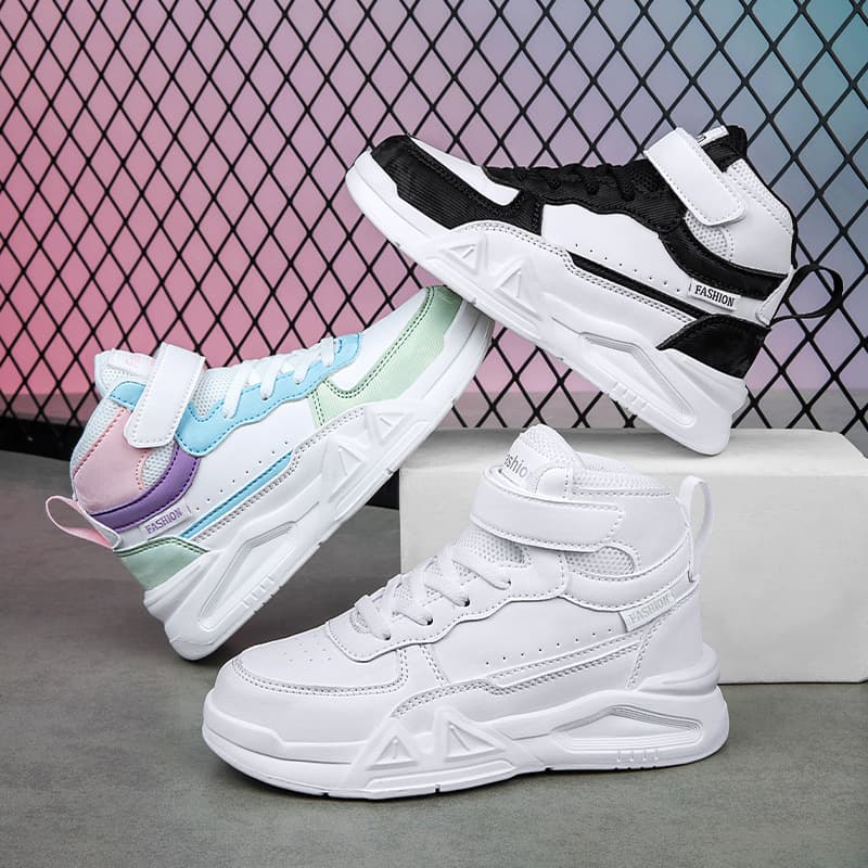 Girls' Shoes Spring and Autumn 2024 New Children's High-Top Sports Shoes for Adults Casual Elementary School Girls