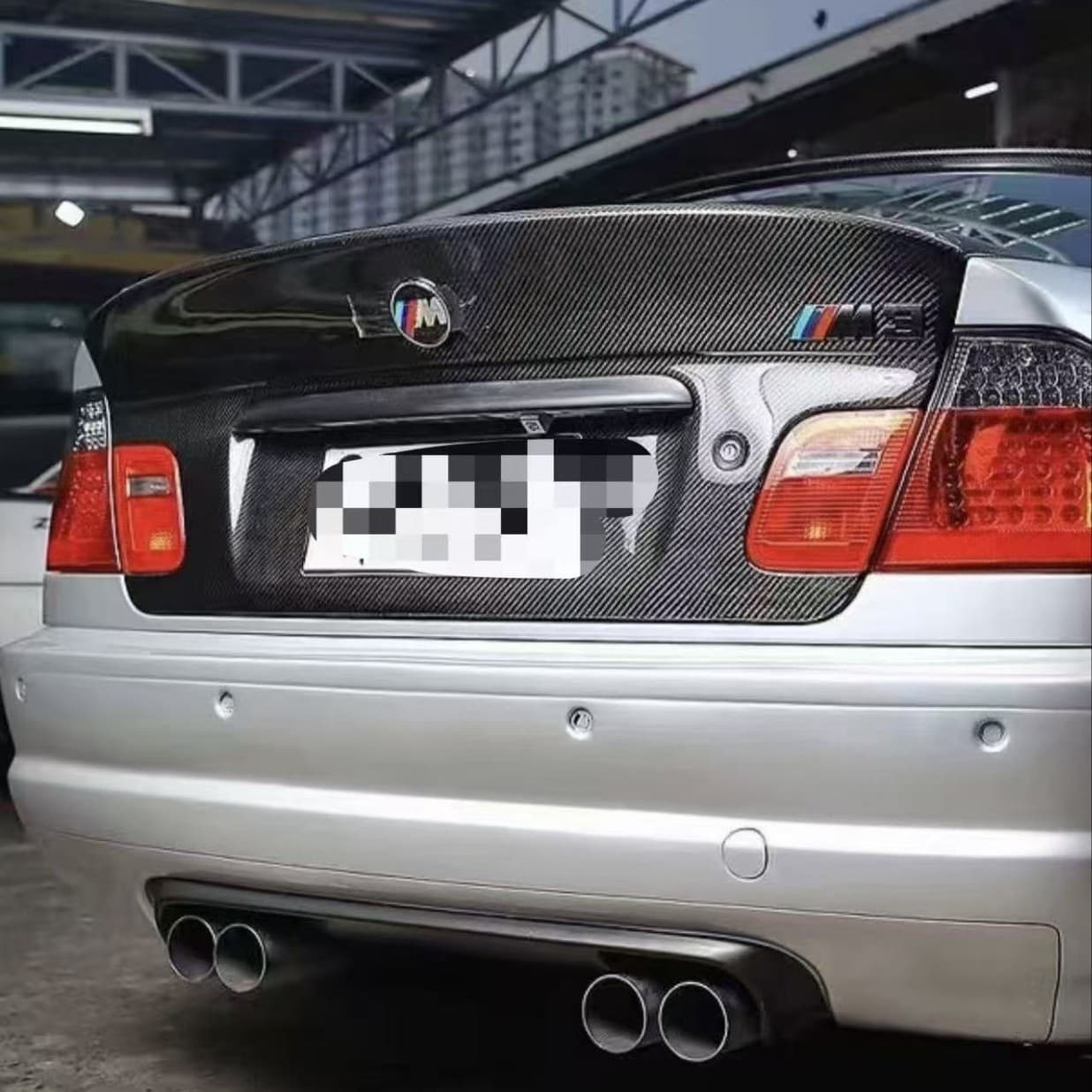Langyu Carbon Fiber Trunk Lid for BMW 3 Series E46 Sedan Coupe M3 Modified Tailgate Auto Parts