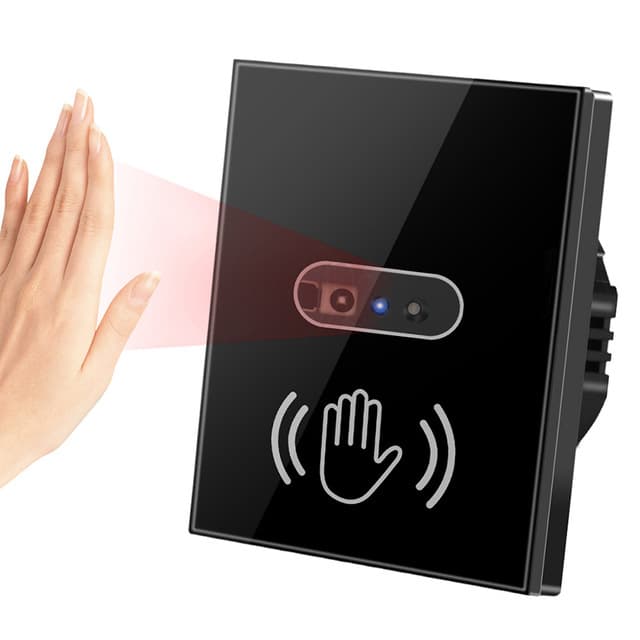 86-Type Infrared Sensor Switch UK/EU Standard Smart Hand-Sweep Sensor Switch Wave-to-Activate No Touch Required