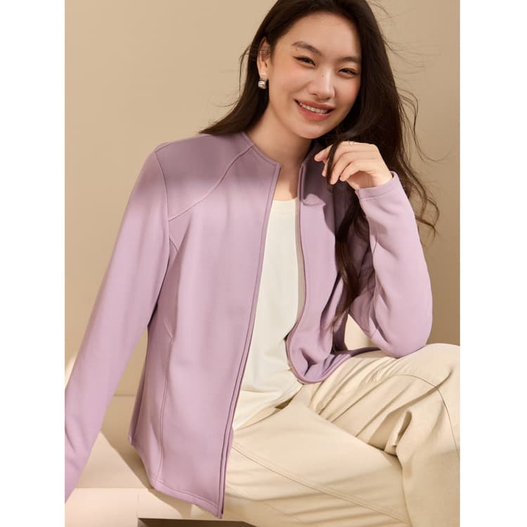 [Comfortable and soft fleece jacket] Slim and beautiful plus size women's simple and versatile cardigan fat mm2025 winter new style