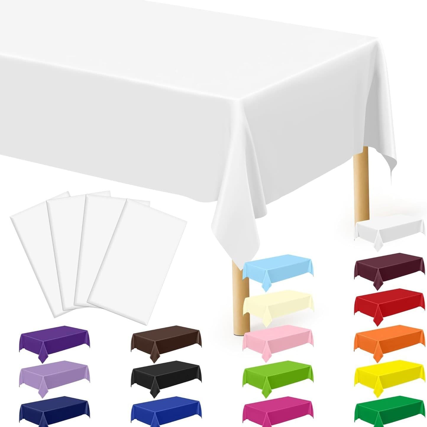 Amazon best selling pongee tablecloth party gathering home tablecloth digital printing solid color tablecloth