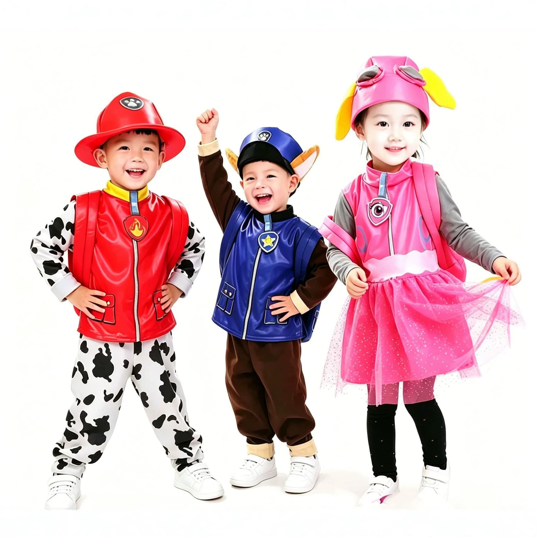 Halloween Cosplay Children's PAW Patrol Costume Role-Playing Outfit Patrol Team Chase Performance Cross-Border Kids Clothing