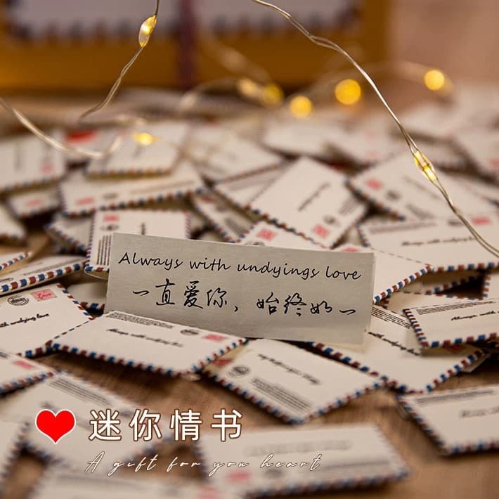 Mini Love Letters for Male and Female Friends, Creative Birthday Handwritten Confession and Proposal Love Notes in Capsule Form