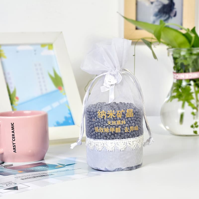 Bamboo Charcoal Bag for Cars, New Car Formaldehyde and Odor Eliminator, Nano Mineral Crystal Activated Charcoal Pack