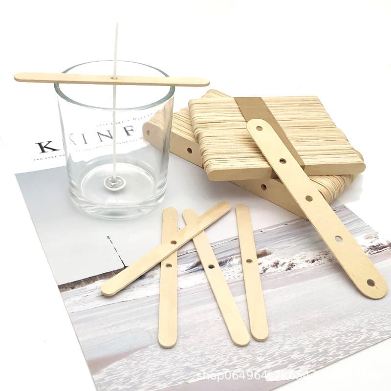 Wood DIY Candle Wick Holder Handmade Scented Candle Wax Cup Wick Single Hole Five Hole Holder