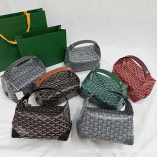 Ge Family Lunch Box Women's Bag, Dog Tooth Premium Texture Niche Handbag, Large Capacity Toiletry Bag, Makeup Bag, Wholesale Spot Goods