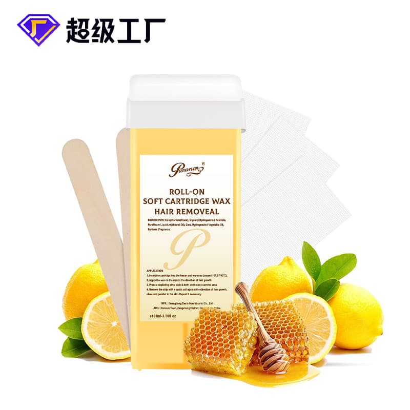 Cross-border foreign trade natural honey body hair removal soft wax arm whole body hair removal beeswax water-soluble cold wax sugar wax